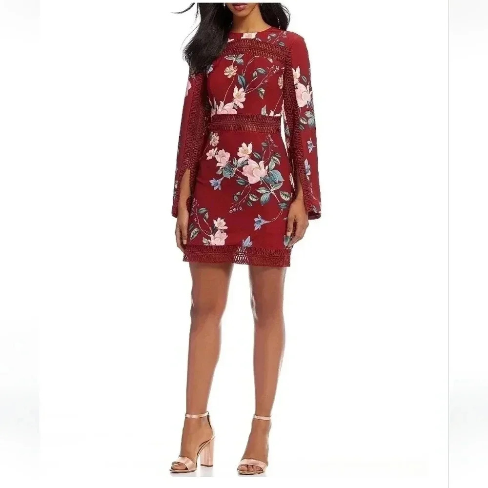 KEEPSAKE The Label Do It Right Mini Dress size M floral cutout